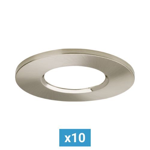 Collerette ronde ENLITE pour spot encastrable FD1/CS nickel satiné - pack de 10