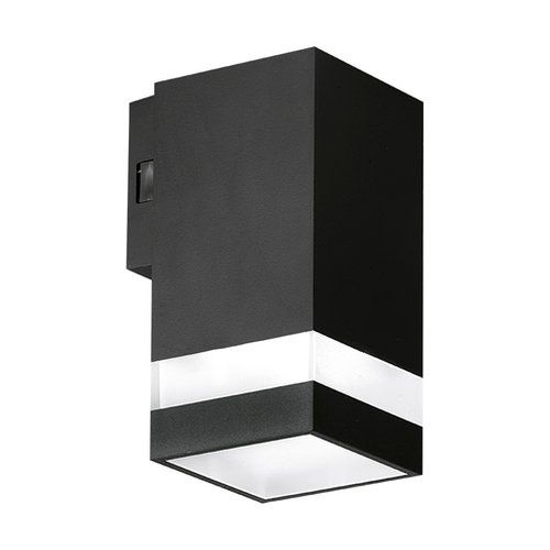 Applique extérieure ENLITE carrée LED descendante IP65 230V 5W 440lm CCT noir