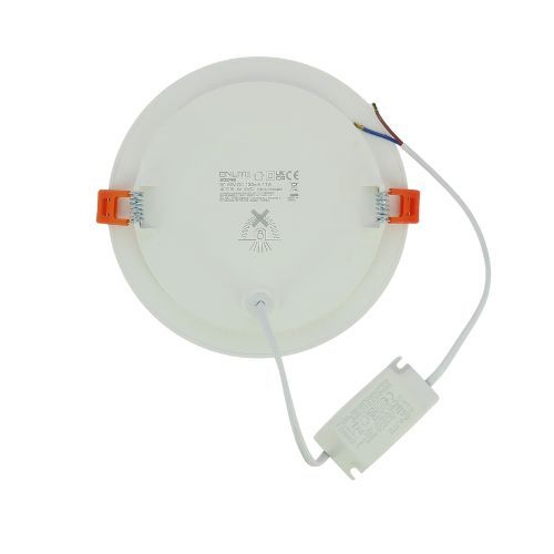 Downlight LED ENLITE extra plat à encastrer 230V 11W 1100lm 4000K 170mm blanc - vue de dos