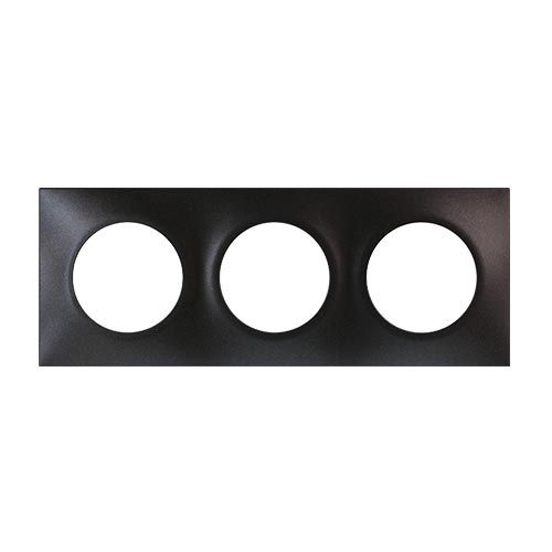 EUROHM Square Plaque triple anthracite - 60398
