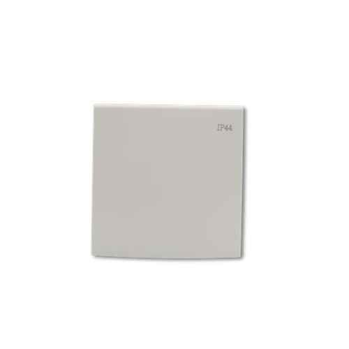 Sortie de câble esthétique 10/20A IP44 blanc Eurohm - vue de face