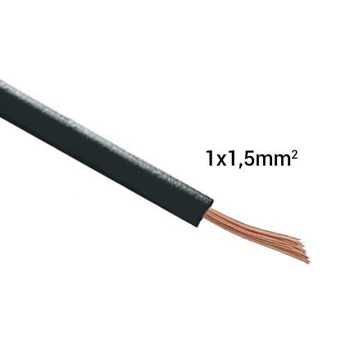 Fil électrique souple H07VK 1.5² noir MIGUELEZ