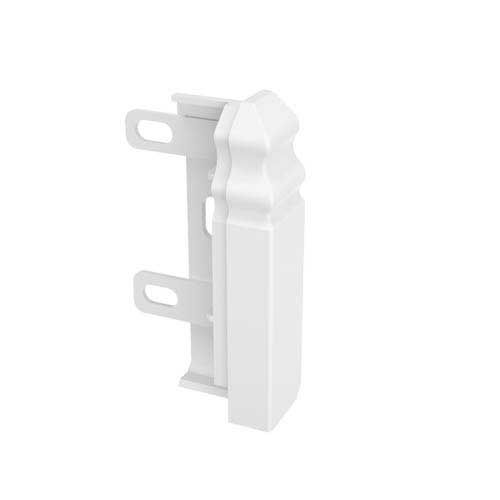 Ces embouts de finition de la marque GGK permettent de terminer votre installation de plinthe électrique de modèle Belle époque GGK et de protéger vos fils et câbles._x000D_
