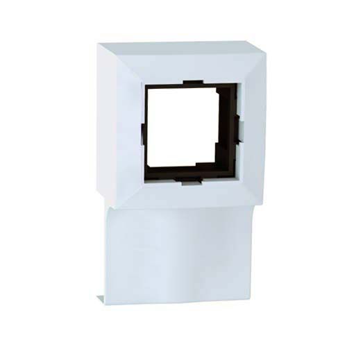 GGK Boitier appareillage 45X45 pour moulure électrique 15x30mm blanc