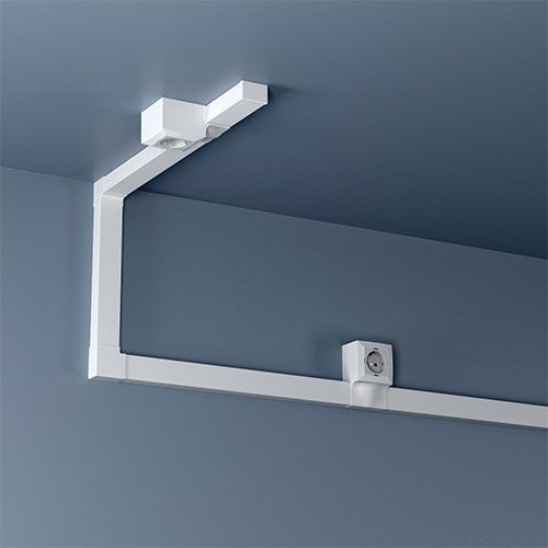 GGK Boitier appareillage 45X45 pour moulure électrique 22x12mm blanc