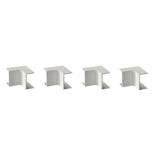 GGK Angles intérieurs blanc pour moulure électrique 22x12mm- lot de 4