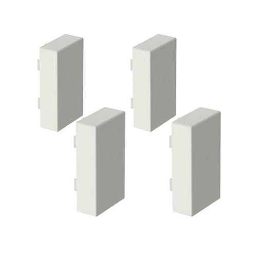 GGK Embouts de finition pour moulure électrique 7x12mm blanc - lot de 4_x000D_