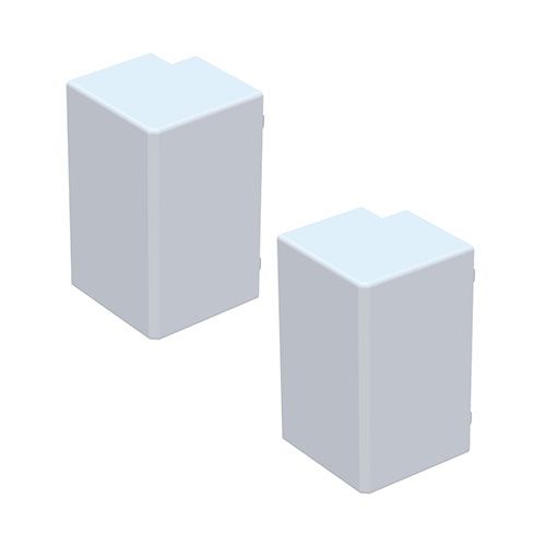GGK Angles extérieurs pour moulure électrique 15x30mm blanc - lot de 2