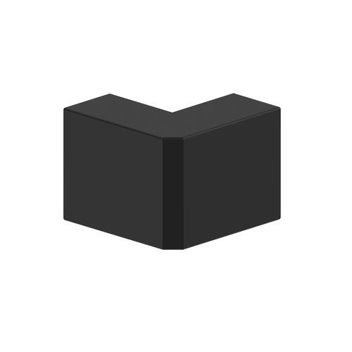 Angle extérieur GGK noir pour moulure électrique 22x12mm