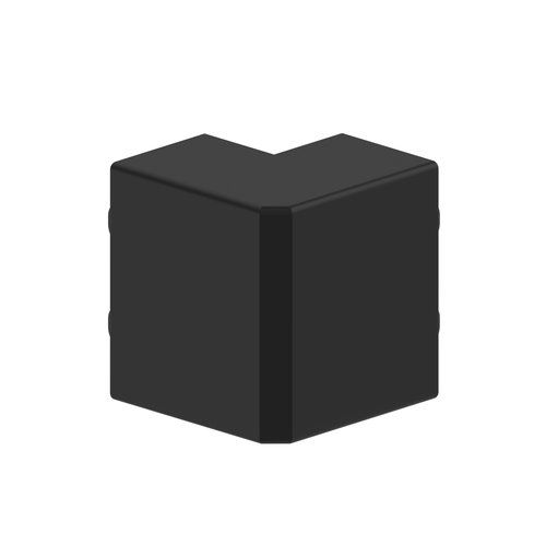 Angle extérieur noir GGK pour moulure électrique