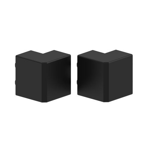 Lot de 2 angles extérieurs noirs GGK pour moulure électrique