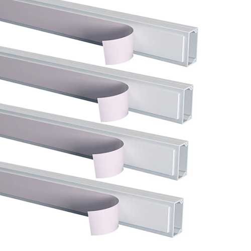 GGK Moulure électrique adhésive 15x30mm L.1,25m blanche - lot de 4 WS10211
