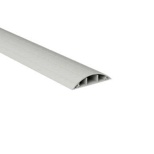 Cette moulure pour passage de plancher GGK grise résiste aux circulations à pied et protège votre installation électrique.