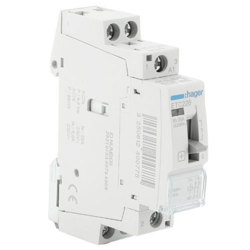 contacteur jour nuit monophasé 25A Hager - vue produit profil