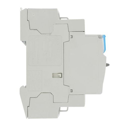 Contacteur Jour / Nuit 25A 3F/NO triphasé 2 modules marque Hager - vue de côté