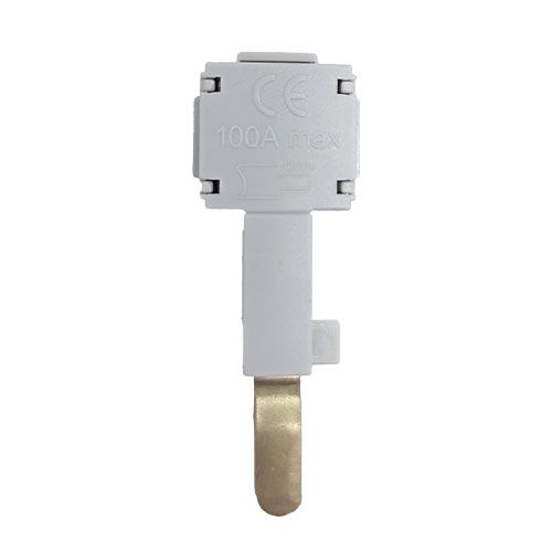 borne de raccordement HAGER KF83E pour rail KBN863 - vue de dos