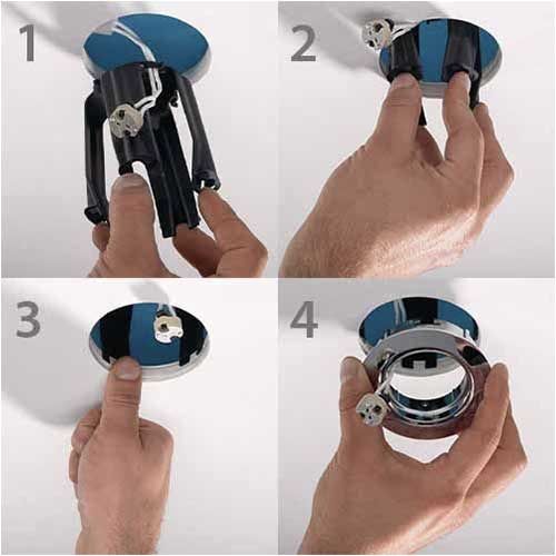 Installation en 4 étapes de la protection pour spot HellermannTyton