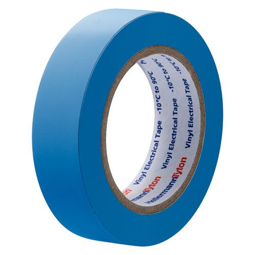 Ruban adhésif isolant bleu 15mm x 10m Hellermanntyton