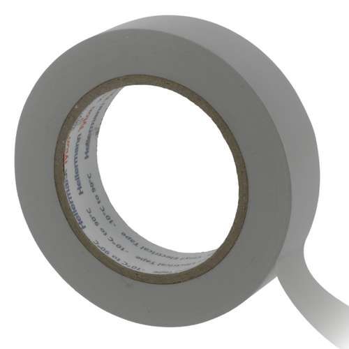 Ruban adhésif isolant gris 15mm x 10m HellermannTyton