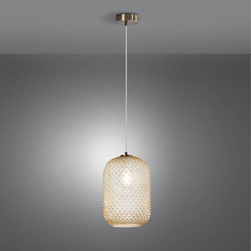 Suspension E27 LUCE DESIGN Ambre ASHFORD - I-ASHFORD-S20 AMB