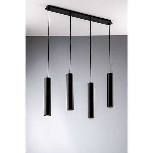 Suspension GU10 LUCE DESIGN Noir FLUKE - I-FLUKE-S4 NERO