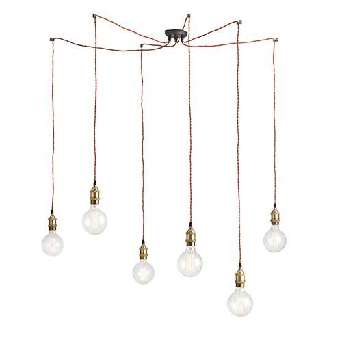 Suspension E27 LUCE DESIGN Cuivre GROOVE - I-GROOVE-S6