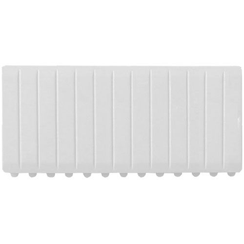 IKEPE Obturateur blanc 6,5 modules pour coffret électrique