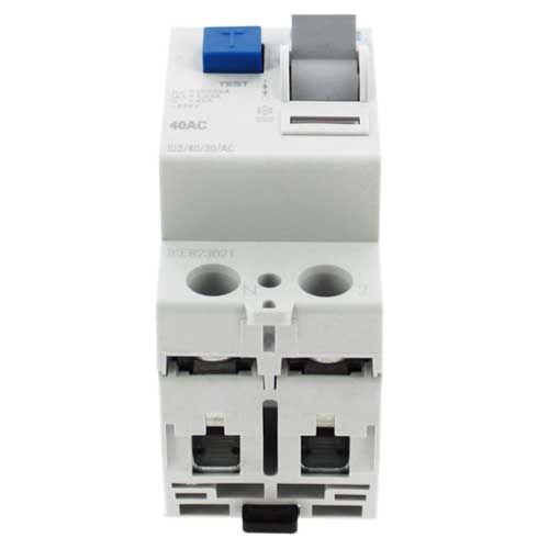 IKEPE Interrupteur différentiel 40A 30mA type AC 230V - vue de dessous
