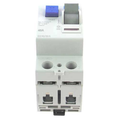 IKEPE Interrupteur différentiel 40A 30mA type A 230V - vue de dessous