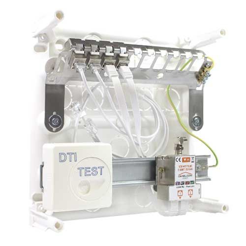 coffret de communication IKEPE Grade 2TV Start compact - 4RJ45