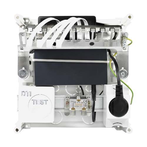 Coffret de communication IKEPE Grade 3TV Home Connect S - 4RJ45 - vue de face