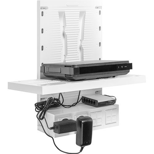 IKEPE Zone attenante pour tableau de communication avec 2 prises + 8 cordons RJ45