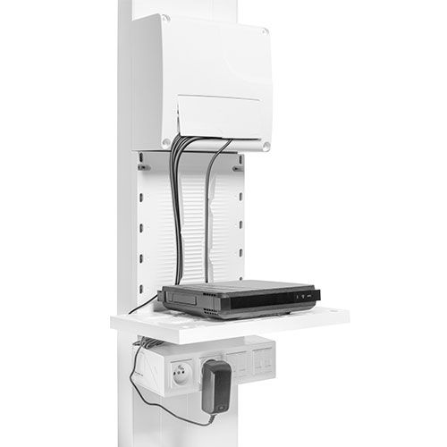 IKEPE Zone attenante pour coffret vdi avec 2 prises + 8 cordons RJ45