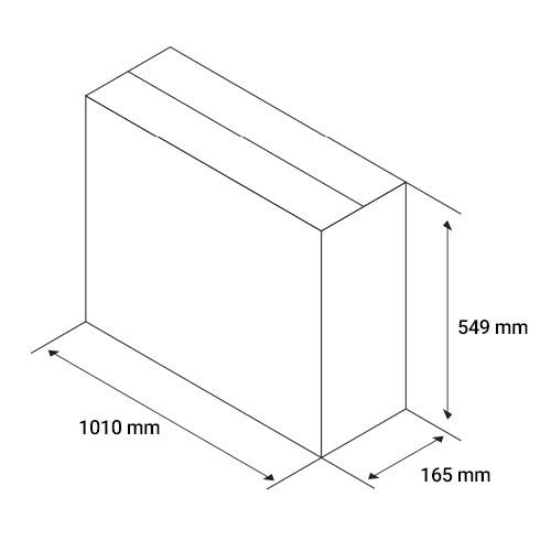 Clim réversible Klimea 15HP ELEC - dimensions