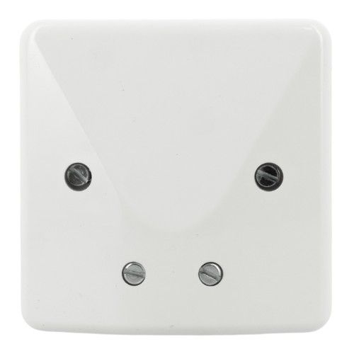 sortie de câble 16A Lebenoid blanche - vue de face