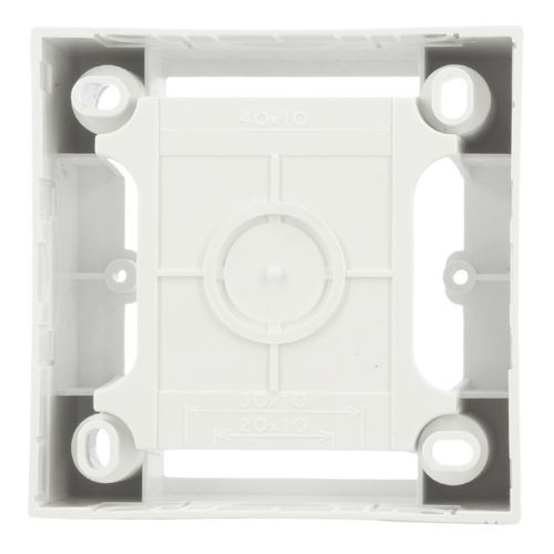 Cadre saillie simple blanc LEBENOID - vue de dos