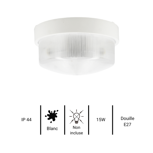 Hublot LED E27 blanc Lebenoid - fiche technique
