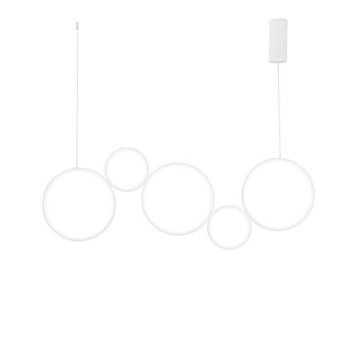 Suspension LED LUCE DESIGN 60W Blanc FREDY - LED-FREDY-S5
