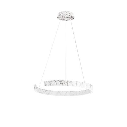 Suspension LED LUCE DESIGN 30W Marbre NAVEL - LED-NAVEL-S60-MB