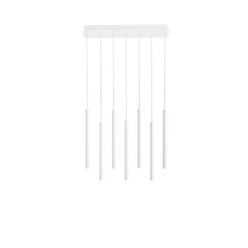 Suspension LED LUCE DESIGN 35W Blanc PYPE - LED-PYPE-SQ7-BCO