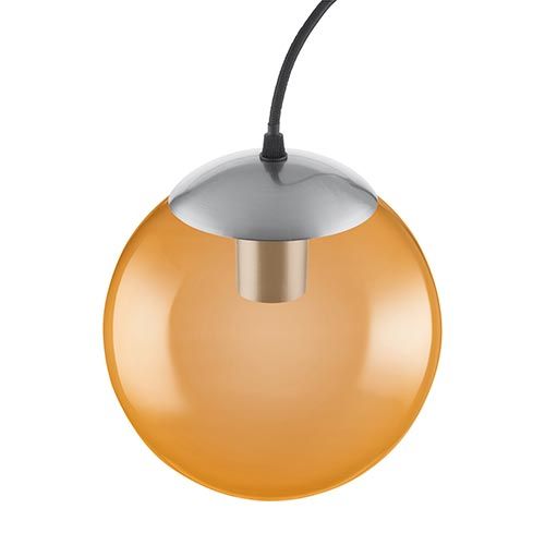 LEDVANCE Suspension vintage 1906 bubble 230V E27 D200mm verre orange - 217423