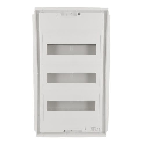 Coffret électrique encastré 3 rangées Legrand - vue de face