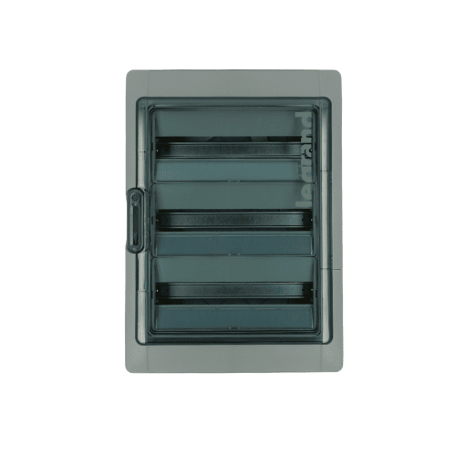 Coffret étanche nu LEGRAND Plexo 3 rangées de 18 modules - vue de face