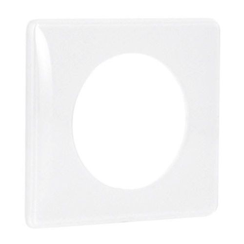 LEGRAND Céliane Plaque Memories 1 poste Yesterday Blanc - vue de profil