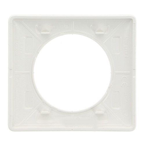 Arriere de la plaque Memories 1 poste blanc Legrand