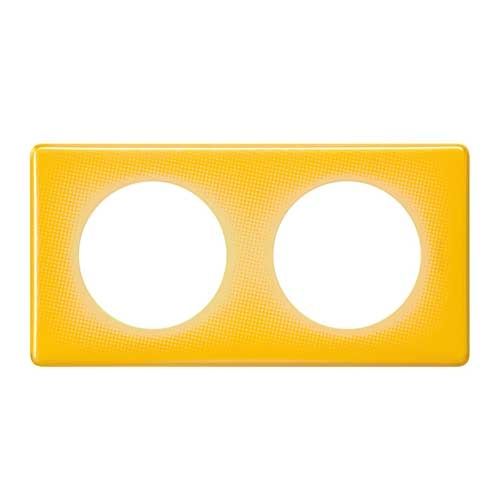 LEGRAND Céliane Plaque Memories 2 postes Today jaune - 066672