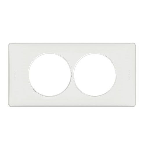 LEGRAND Céliane Plaque Memories 2 postes Yesterday Blanc Entraxe 57 - 068808