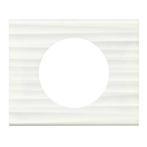 LEGRAND Céliane Plaque Matières 1 poste Corian cannelé - 069011