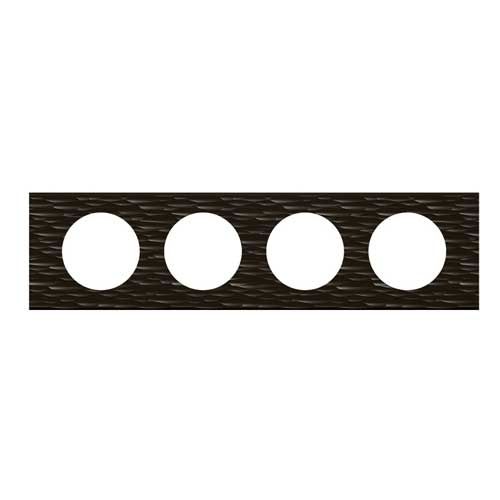 LEGRAND Céliane Plaque Matières 4 postes Corian gougé - 069024