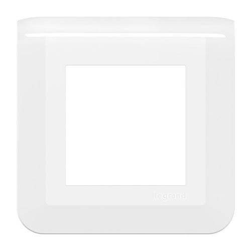 LEGRAND Mosaic Plaque simple blanc - Vue de face